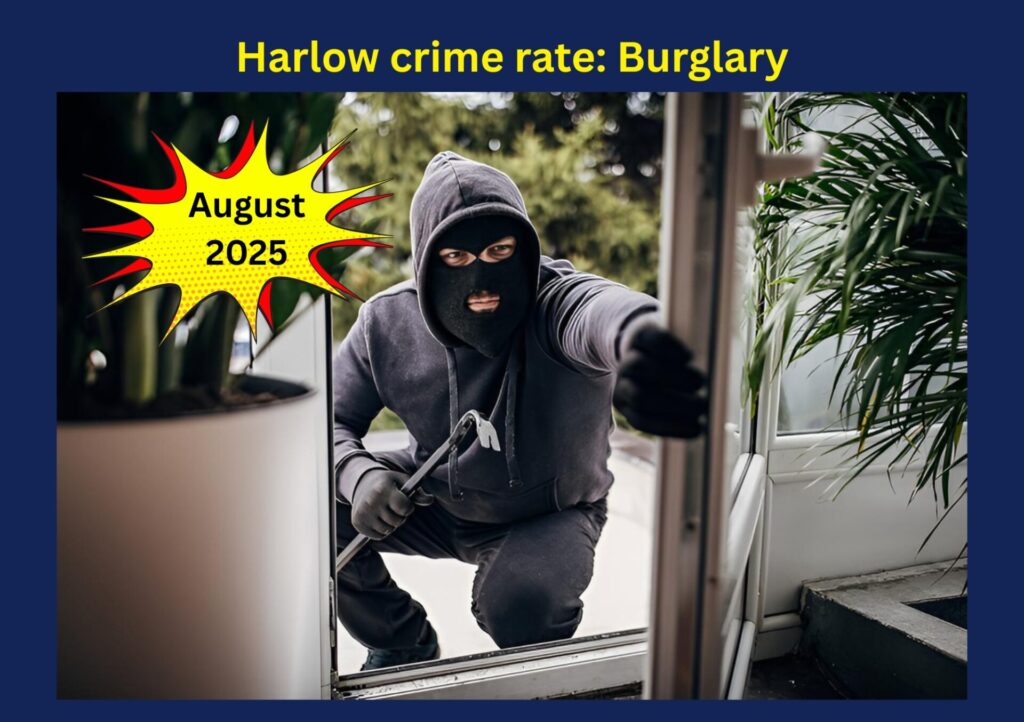 Harlow crime rate Burglary August 2025