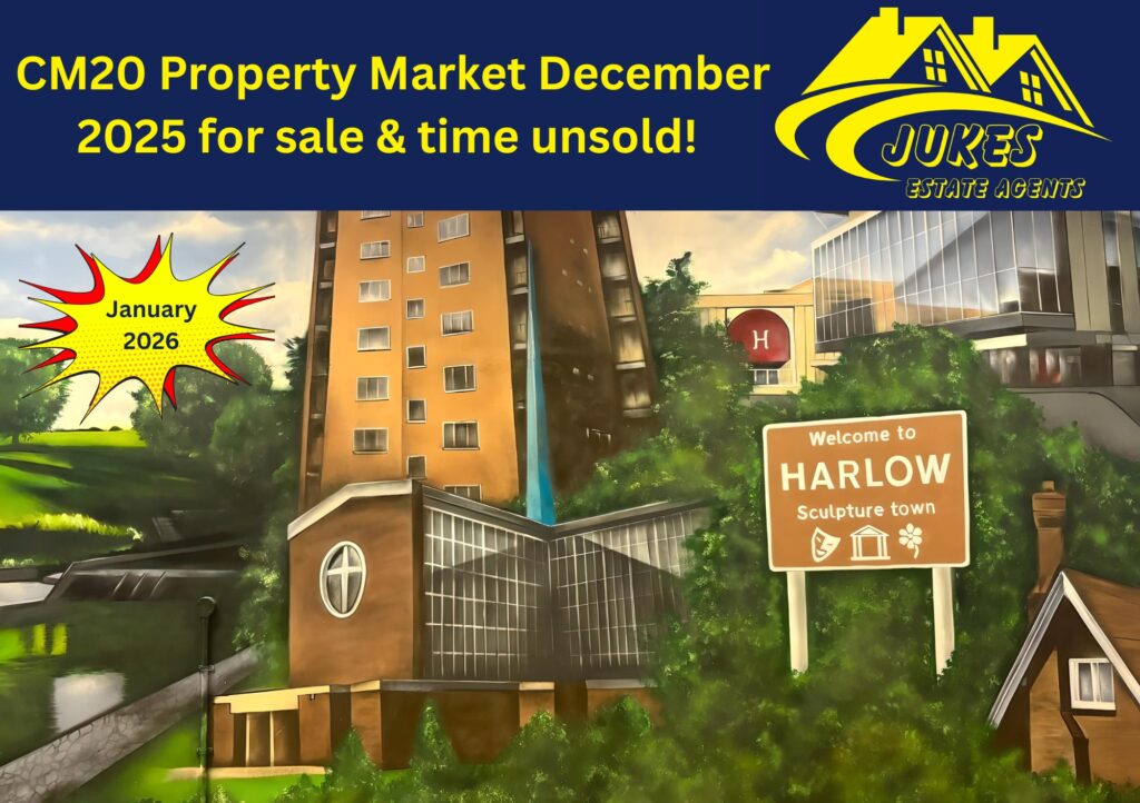 CM20 January 2026 property for sale and time unsold