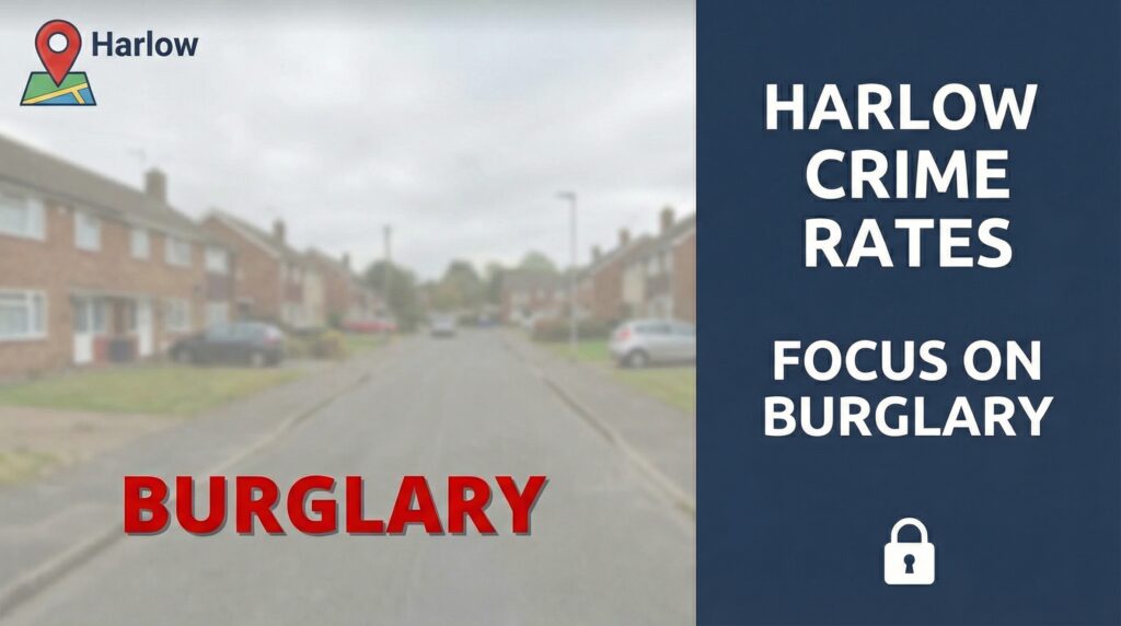 Harlow crime rate Burglary February 2026