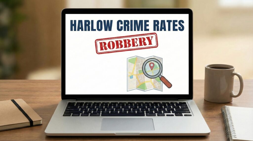 Harlow crime rate Robbery February 2026