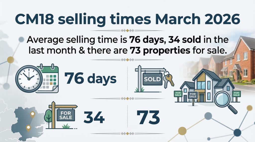 CM18 selling times March 2026
