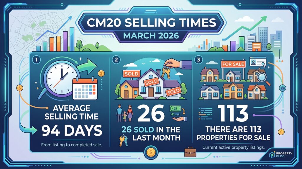 CM20 selling times March 2026