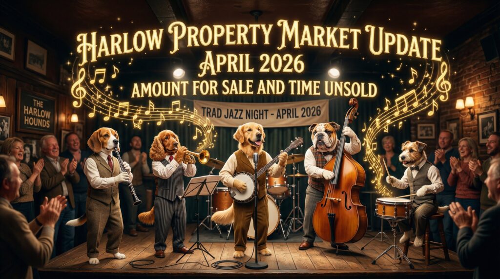 Harlow property market April 2026 amount for sale and time unsold