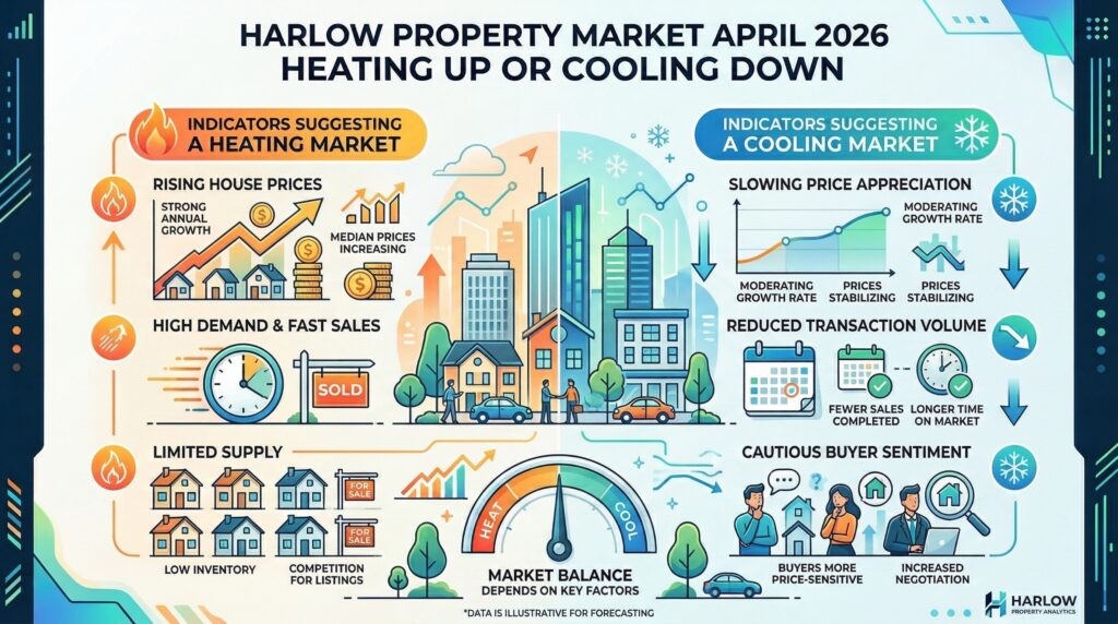 Harlow property market April 2026 heating up or cooling down?