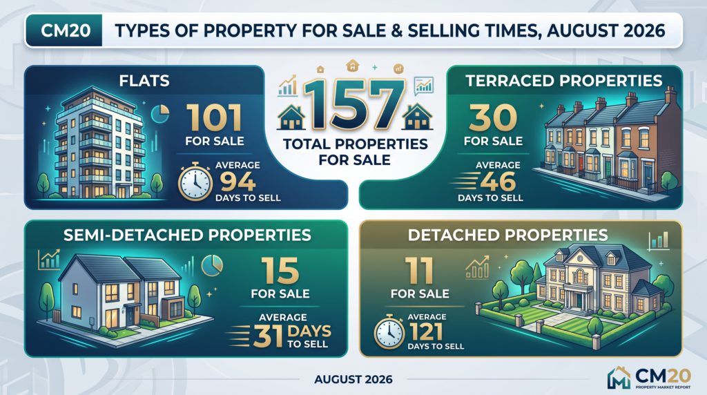 CM20 property market update August 2026