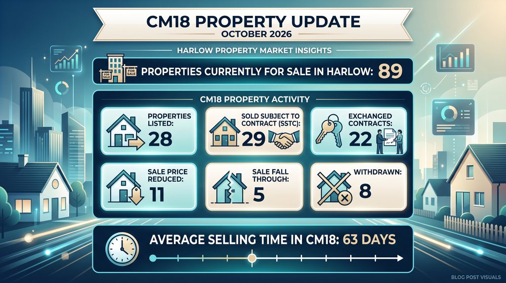 CM18 property market overview October 2026
